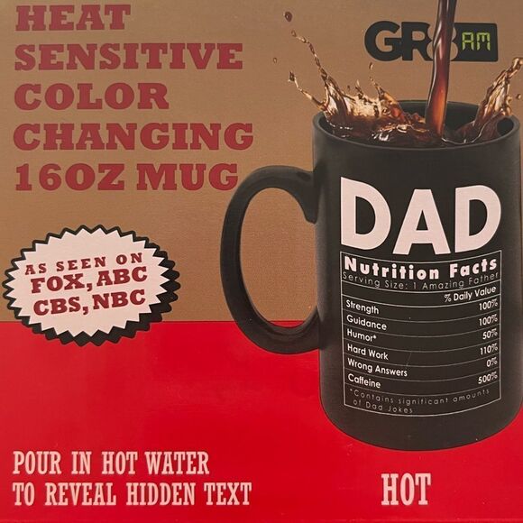 Worlds Best Dad Mugs From Daughter Or Son With Fun Gift Box [16oz] Top Color - Picture 2 of 3